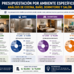 Presupuestación por Ambiente Específico Análisis de Cocina, Baño, Dormitorio y Salón