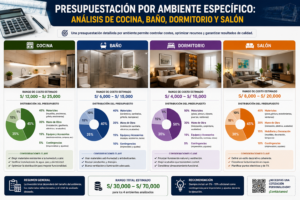 Presupuestación por Ambiente Específico Análisis de Cocina, Baño, Dormitorio y Salón