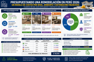 Presupuestando una Remodelación en Perú 2026 Un Modelo de Costos por Nivel, Ambiente y Distribución Financiera para 2026